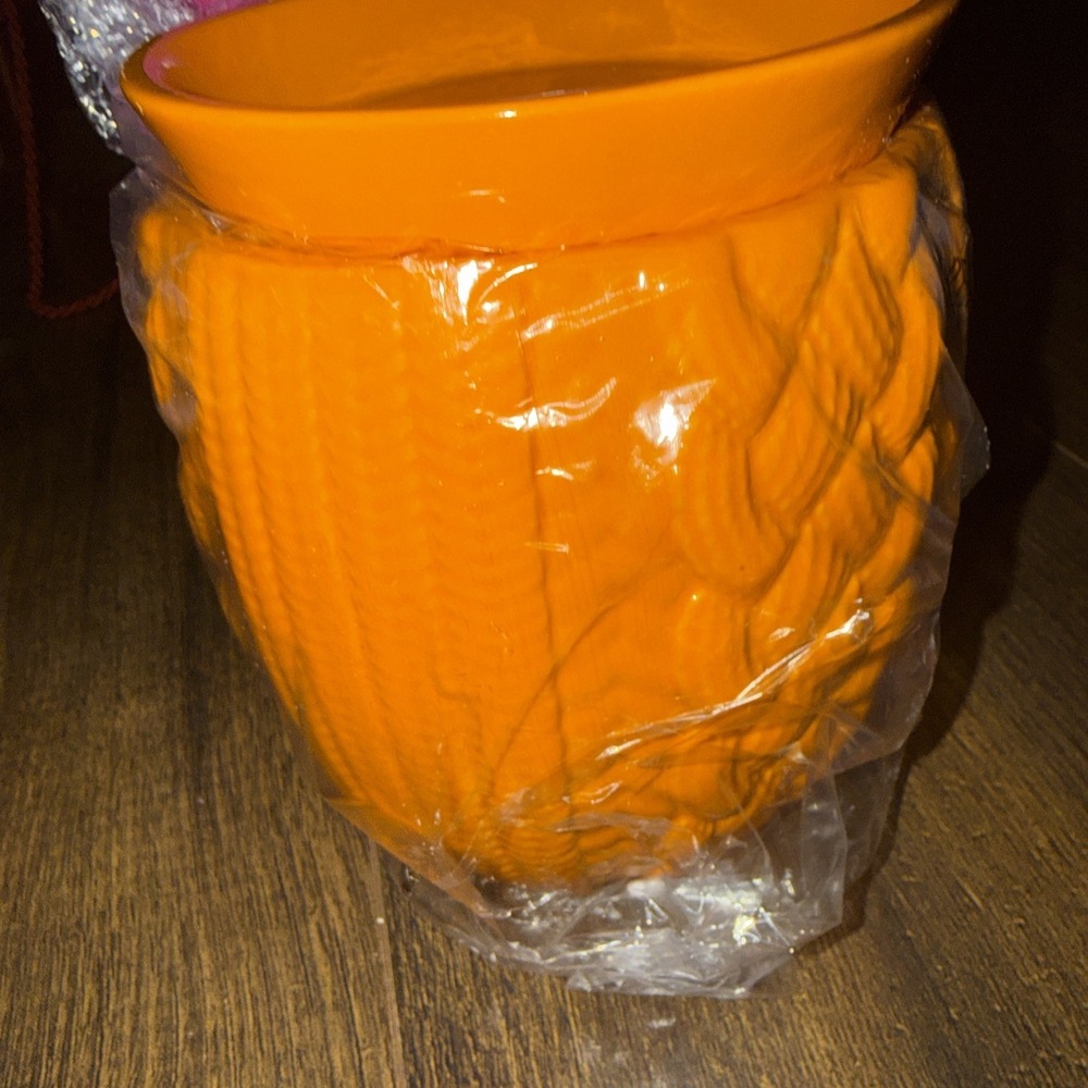 Pink Zebra Sweater Weather Orange Simmer Pot Wax Warmer